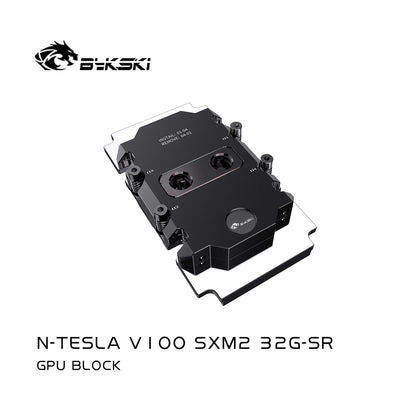 Bykski N-TESLA V100 SXM2 32G-SR Graphics Card Water Block — All-Metal (V100 SXM2)，N-TESLA V100 SXM2 32G-SR