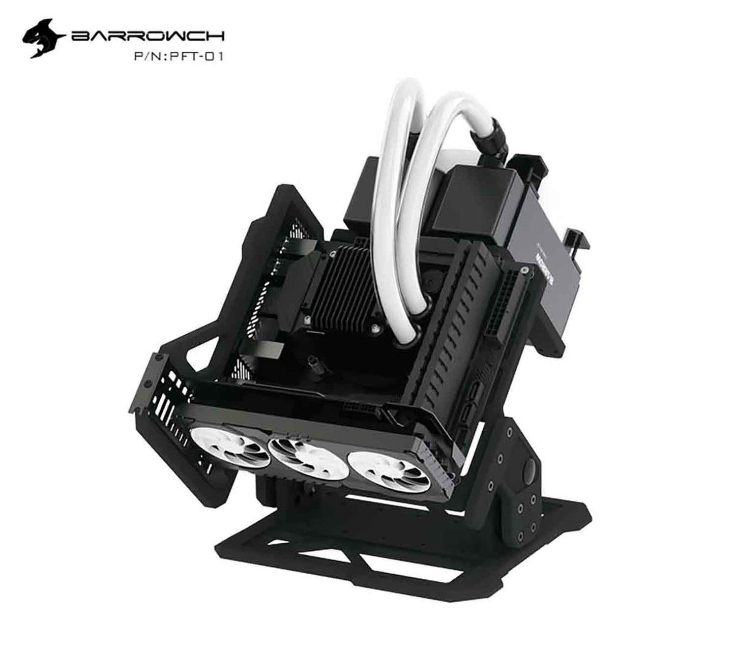 Barrow Barrowch Pomfret Open Frame Full Aluminum Alloy Water Cooling Case Compatible With Half-height And Full-height Cards PFT-01