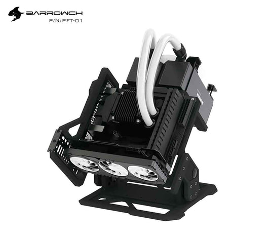 Barrow Barrowch Pomfret Open Frame Full Aluminum Alloy Water Cooling Case Compatible With Half-height And Full-height Cards PFT-01