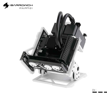 Barrow Barrowch Pomfret Open Frame Full Aluminum Alloy Water Cooling Case Compatible With Half-height And Full-height Cards PFT-01