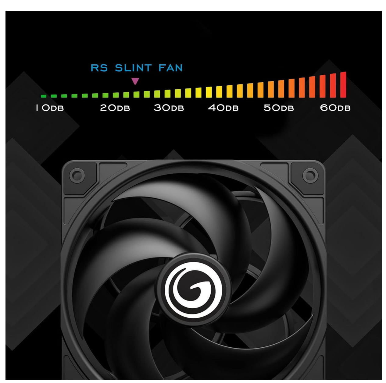 120mm PWM Intelligent Speed Regulation High Wind Pressure Casefan | Black,5 Meniscus Performance Fan Blades Silent Single Fan (with 4 Small 4pin Male and Female Tandem Heads)