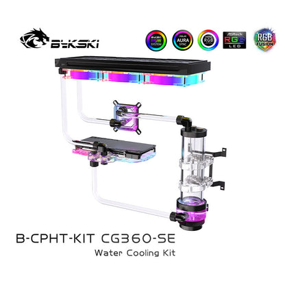 Bykski B-CP-KIT Split-Type Soft/Hard Tube Water Cooling Kit for CPUs and Graphics Cards SE Series, Custom-Made N-TESLA-A100-40G-SR