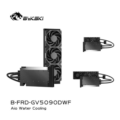 Bykski All-in-one GPU water cooling, For Palit RTX 5090 GAME ROCK 32GB  , Water Cooling System Liquid Cooler, 240 360 Radiator, B-FRD-GV5090DWF