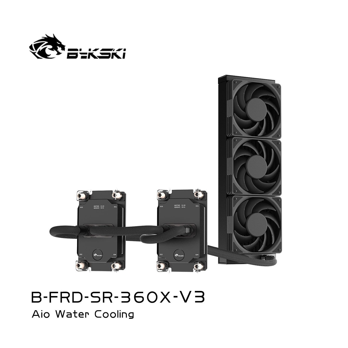 Bykski All-in-one 360 Water Cooling AU Server, For INTEL/AMR/AMD, Water Cooling System Liquid Cooler, 360 Radiator, B-FRD-SR-360x-V3