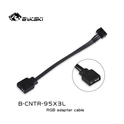 Bykski B-CNTR-95X3L, Asus Aura Synchronous Extension Cables, For 5v 3Pin RGB Header, Only For Bykski's RBW Lighting