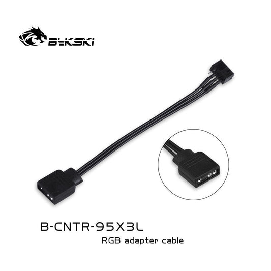 Bykski B-CNTR-95X3L, Asus Aura Synchronous Extension Cables, For 5v 3Pin RGB Header, Only For Bykski's RBW Lighting