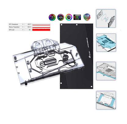 Bloc de refroidissement par eau GPU Bykski 3070, pour Palit RTX 3070 GamingPro OC, GPU CPU refroidisseur à couverture complète, N-PT3070PRO-X 