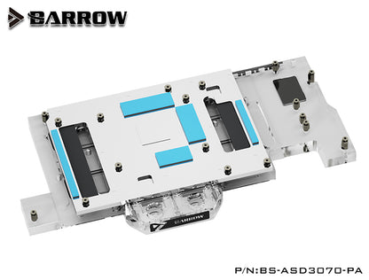 Barrow 3070 GPU Water Block For ASUS DUAL 3070, Full Cover ARGB GPU Cooler, BS-ASD3070-PA | Water Cooling Block