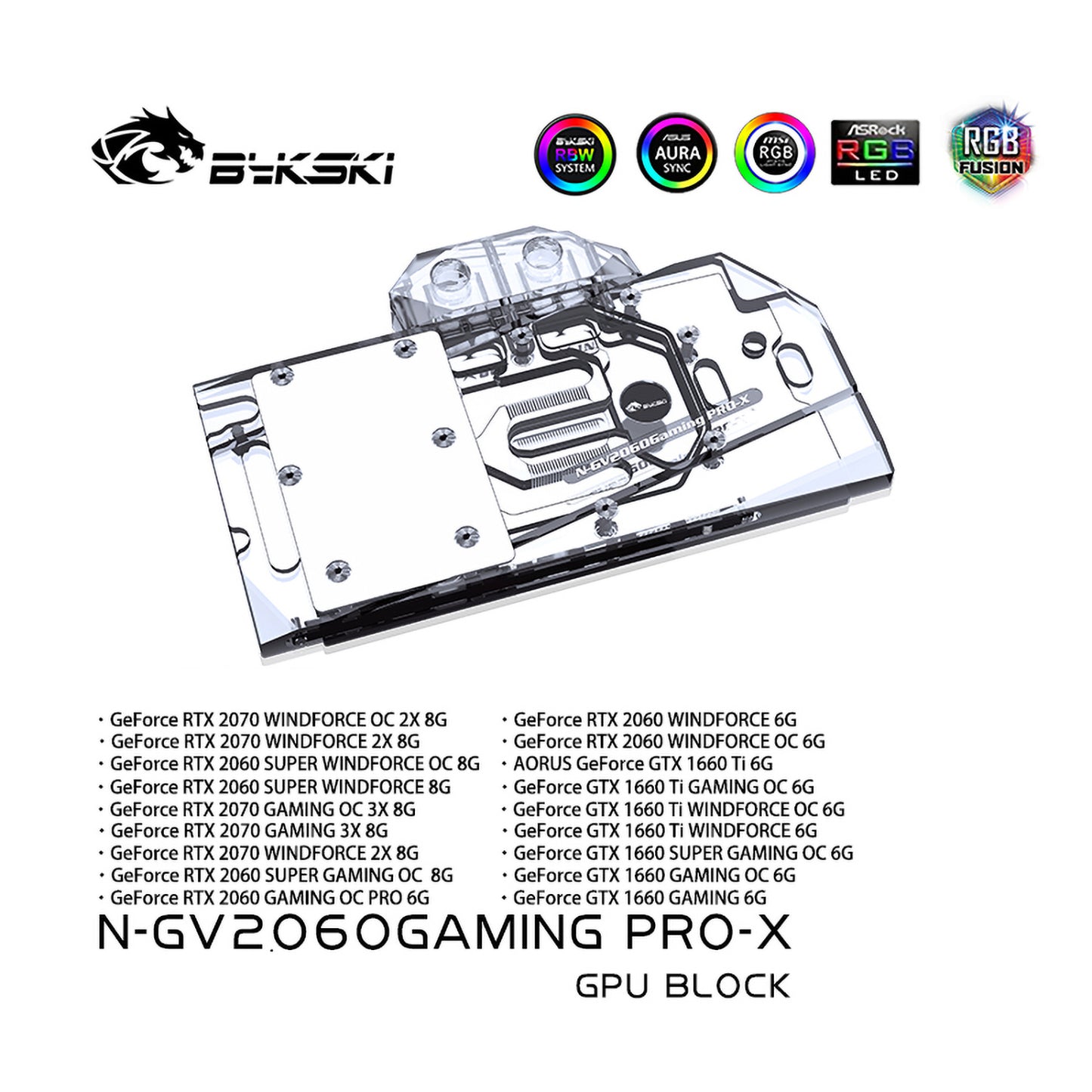 FormulaMod Bykski RTX 2070 full-cover GPU waterblock — silent local AI workload cooling