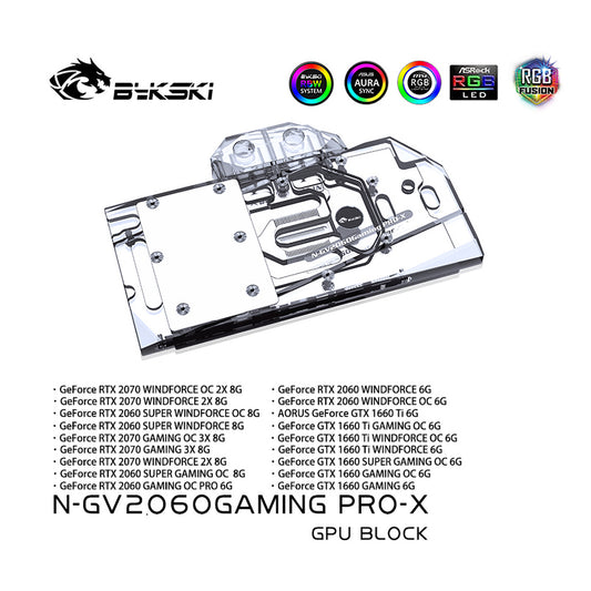 FormulaMod Bykski RTX 2070 full-cover GPU waterblock — silent local AI workload cooling