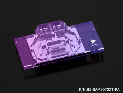 Barrow full coverage GPU Water Block for Sapphire METAL 9070XT BS-SAM9070XT-PA
