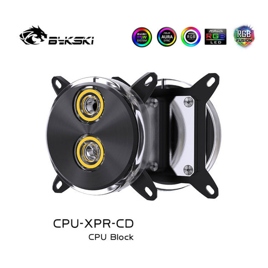 Bykski CPU Water Cooling Block For Intel AMD RGB/RBW Lighting CD Pattern System Microwaterway, CPU-XPR-CD / CPU-XPR-CD-AM