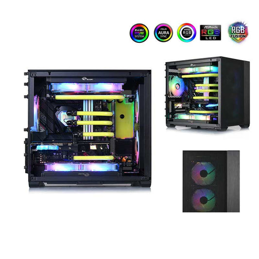 Bykski Distro Plate Kit For LianLi O11 AIR MINI Case, 5V A-RGB Complete Loop For Single GPU PC Building, Water Cooling Waterway Board, RGV-LAN-O11AIR-MINI-P