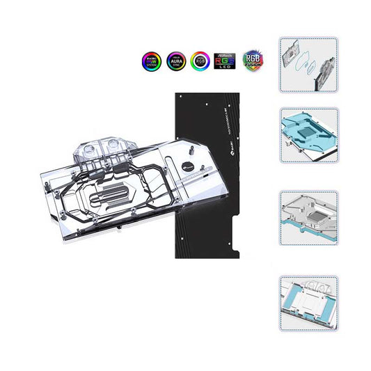 Bykski GPU Water Cooling Block For Gigabyte RTX 3090/3080Ti/3080 Gaming/Eagle/Vision/Turbo, Graphics Card Liquid Cooler System, N-GV3090GMOC-X