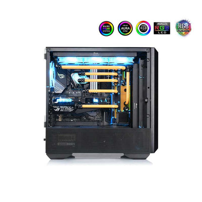 Bykski Kit de plaque de distribution pour boîtier Lian Li Cool III, boucle complète A-RGB 5 V pour bâtiment PC à GPU unique, carte de voie navigable de refroidissement par eau, RGV-LAN-COOLIII-P 