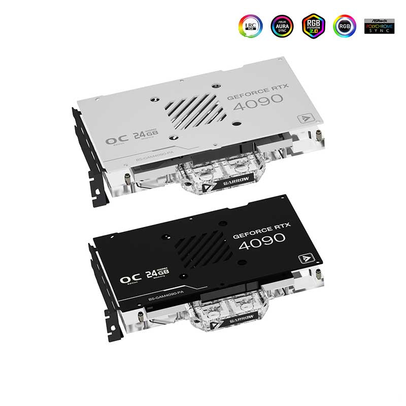 Barrow GPU Water Block For Galax RTX 4090 MetalTop OC GPU Card  Full Cover Water Cooler , With Backplane BS-GAM4090-PA