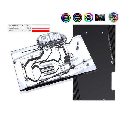 Bykski 3090 GPU Water Cooling Block For Nvidia RTX 3090 Founder Edition, Graphics Card Liquid Cooler System, N-RTX3090FE-X-V2