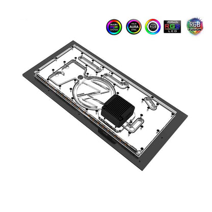 Bykski Distro Plate For For Lian Li O11 EVO Case, Acrylic Waterway Board Combo DDC Pump, 5V A-RGB , RGV-LAN-O11-EVO-LI-P