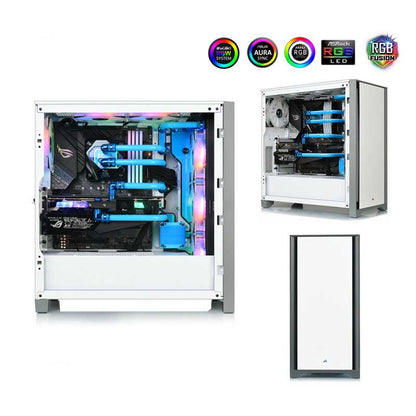 Bykski Kit de plaque de distribution pour boîtier Corsair 4000D, boucle complète A-RGB 5 V pour bâtiment PC à GPU unique, carte de voie navigable de refroidissement par eau, RGV-COS-4000D-P