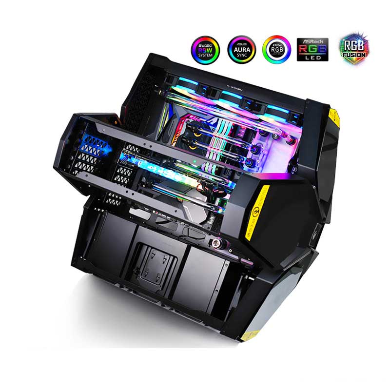 Bykski RGV-DP-SPC-P, cartes de voies navigables pour boîtier quadstellaire DeepCool, pour bloc d'eau CPU Intel et construction GPU unique
