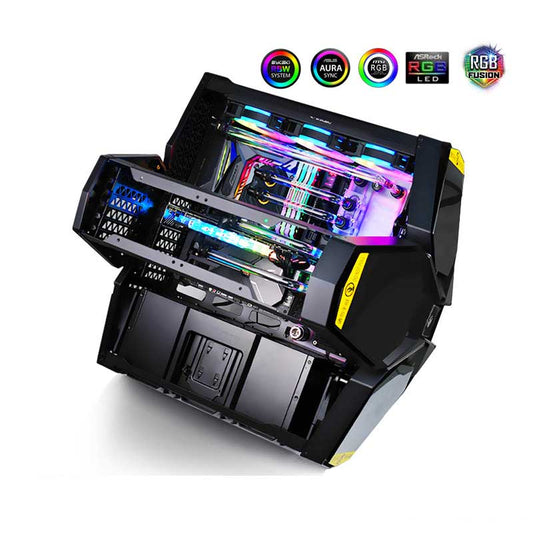Bykski RGV-DP-SPC-P-V2, Waterway Boards For DeepCool Quadstellar Case, For Intel CPU Water Block & Single GPU Building