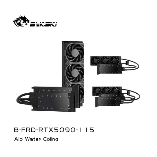 Bykski All-in-one GPU water cooling, For NVIDIA RTX5090 32G DDR7, 240 360 Radiator, B-FRD-RTX5090-115-360