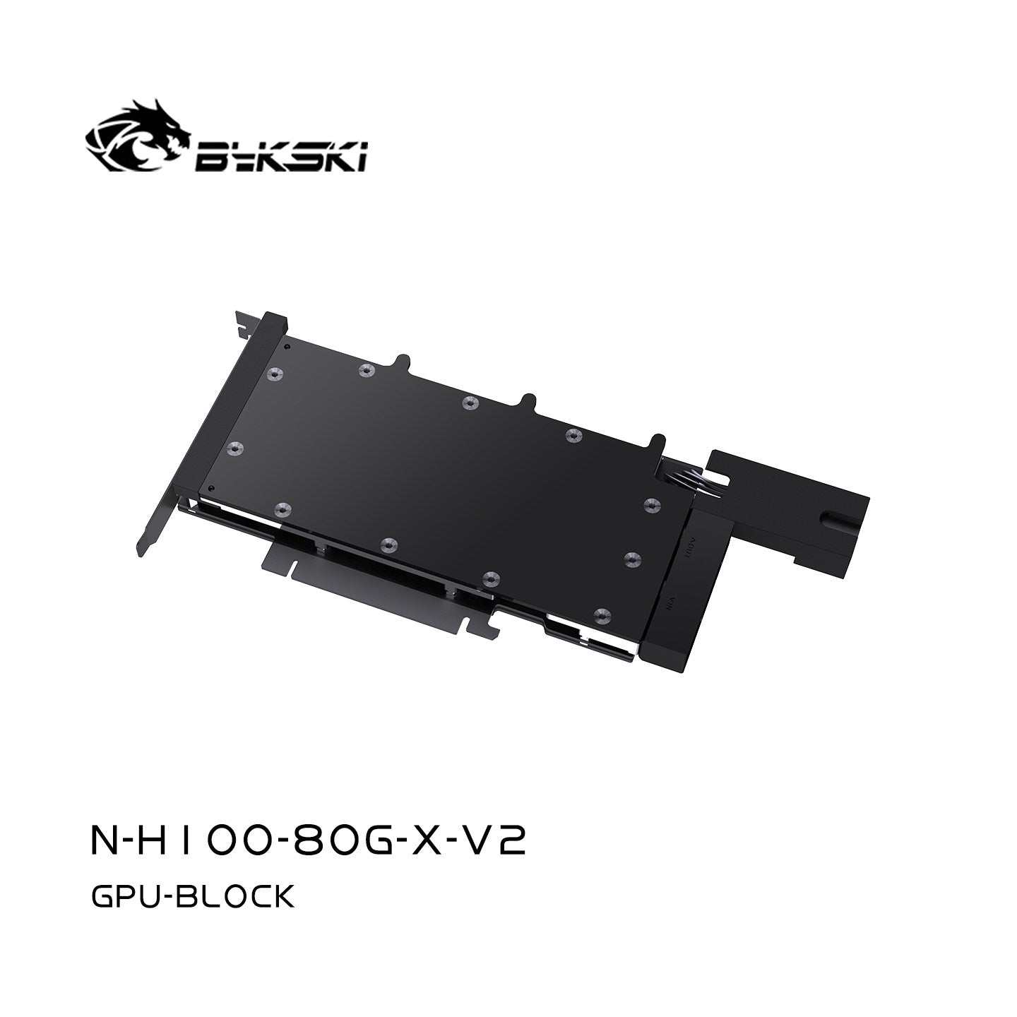 Bykski N-H100-80G-X-V2 All-Metal Graphics Card Water Block for NVIDIA H100/H800 80GB