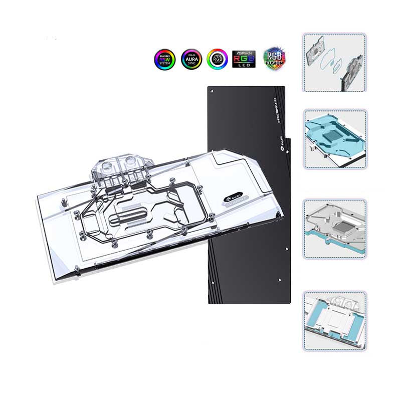 Bykski GPU Block For Zotac RTX 3070/3060 PGF, With Backplate GPU Water Cooling Cooler, N-ST3070PGF-X
