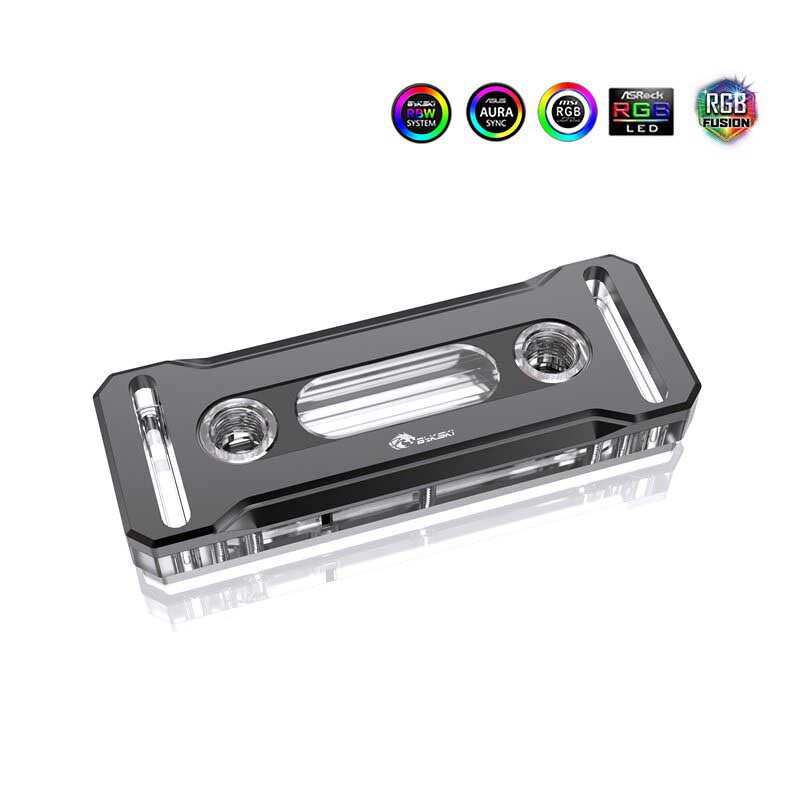 Bykski RAM Water Cooling Block Support Dual Channel Memory Cooler RAM Heatsinks RGB Radiator Copper, B-RAM-X-V4