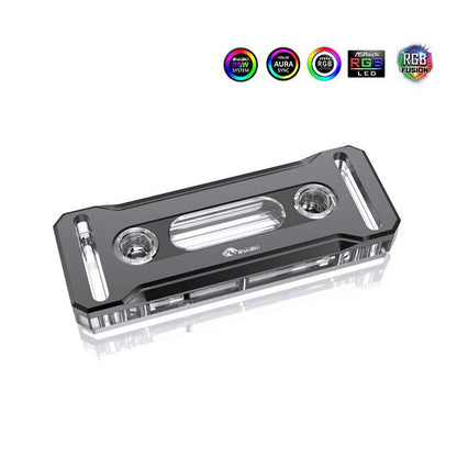 Bykski RAM Water Cooling Block Support Dual Channel Memory Cooler RAM Heatsinks RGB Radiator Copper, B-RAM-X-V4