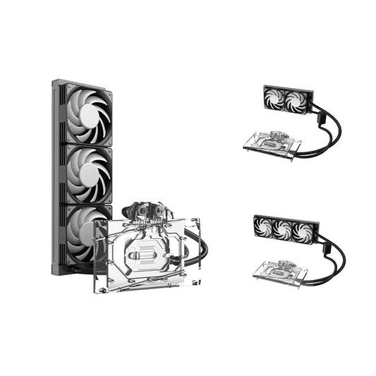 Bykski All-in-one GPU water cooling, For RTX4090/4080/4070/3090, Water Cooling System Liquid Cooler,120 240 360 Radiator, B-FRDGPU-X-V2