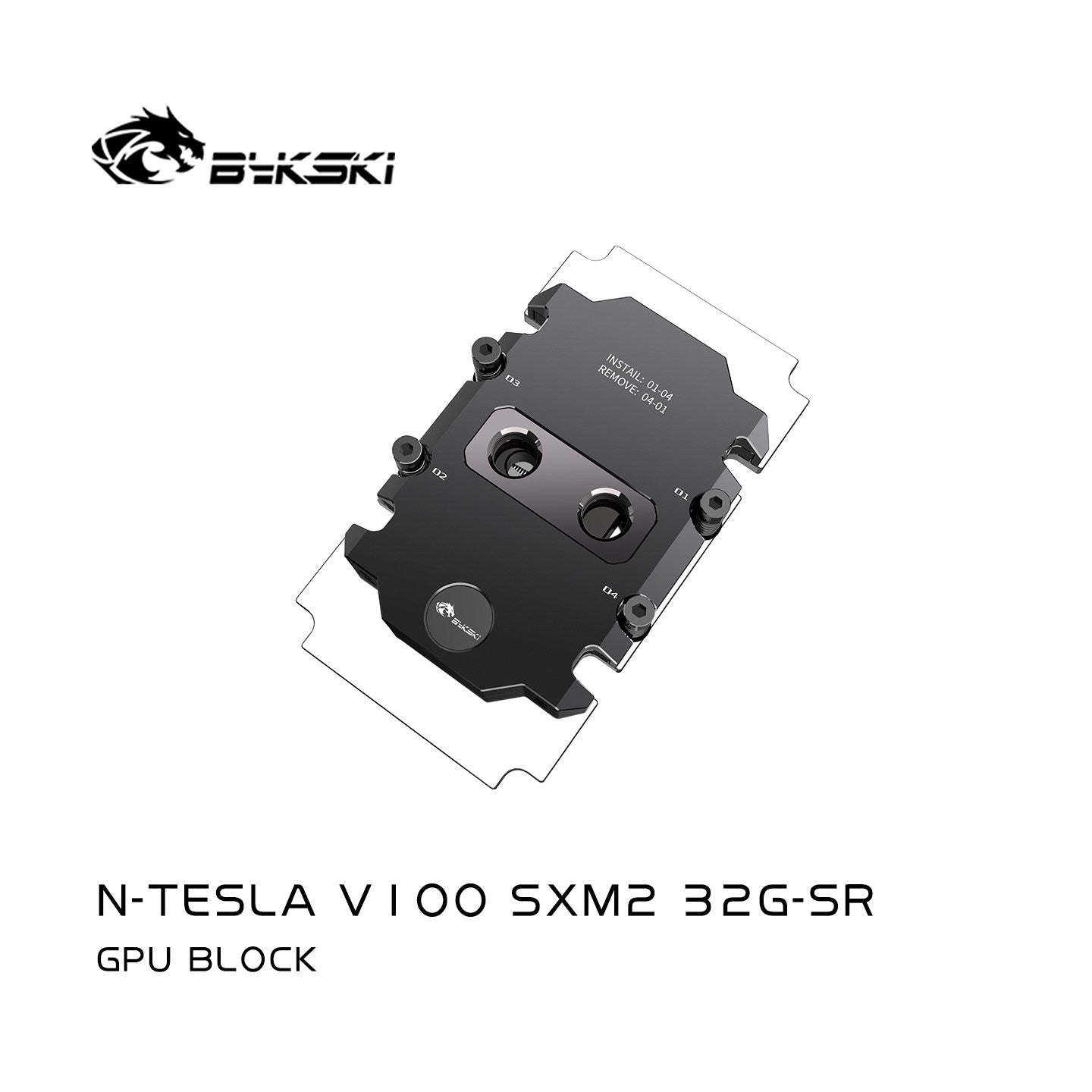 Bykski N-TESLA V100 SXM2 32G-SR Graphics Card Water Block — All-Metal (V100 SXM2)，N-TESLA V100 SXM2 32G-SR