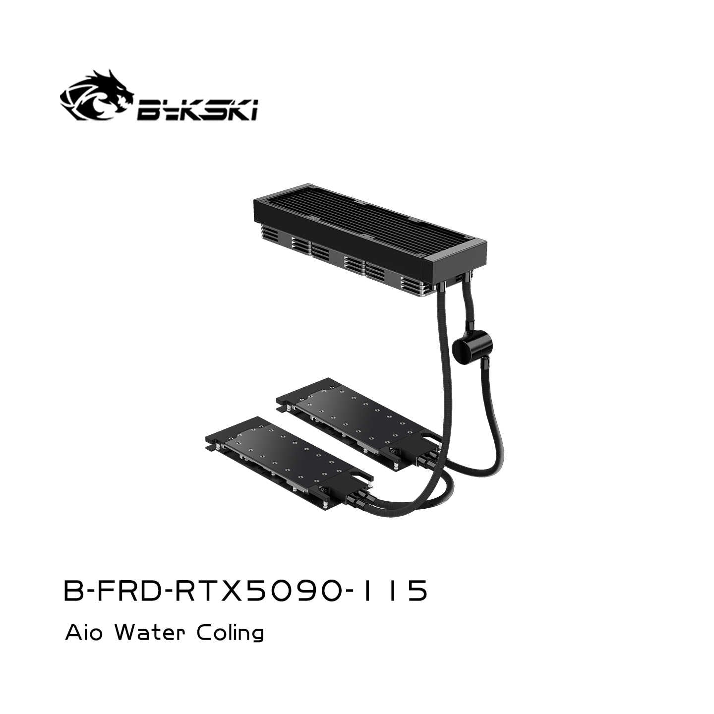 Bykski All-in-one GPU water cooling, For NVIDIA RTX5090 32G DDR7, 240 360 Radiator, B-FRD-RTX5090-115-360