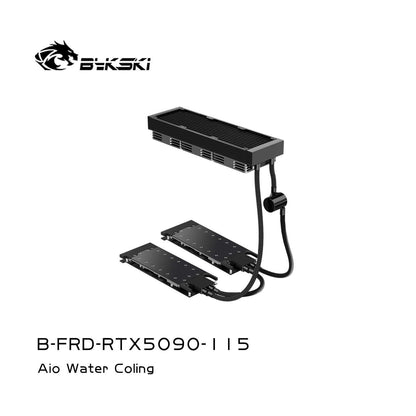 Bykski All-in-one GPU water cooling, For NVIDIA RTX5090 32G DDR7, 240 360 Radiator, B-FRD-RTX5090-115-360