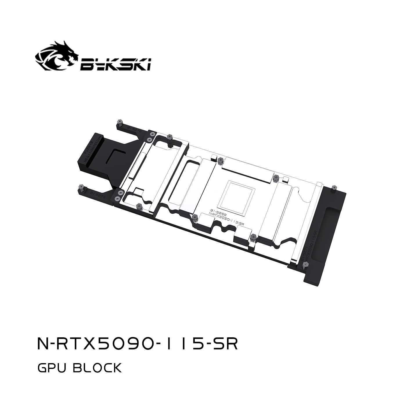 FormulaMod Bykski RTX 5090 full-cover GPU waterblock — multi-GPU local AI cooling (view 3)