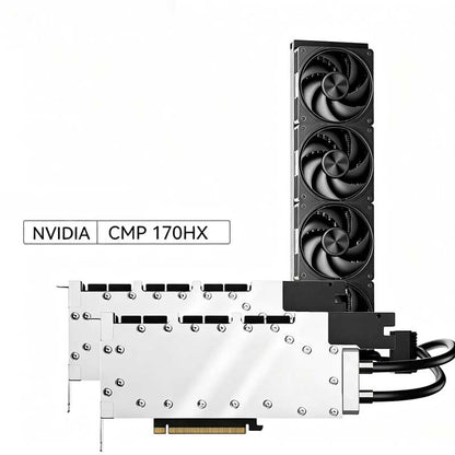 Astralcooler All-in-one server GPU cooler radiator 360/480, compatible with NVIDIA CMP 170HX