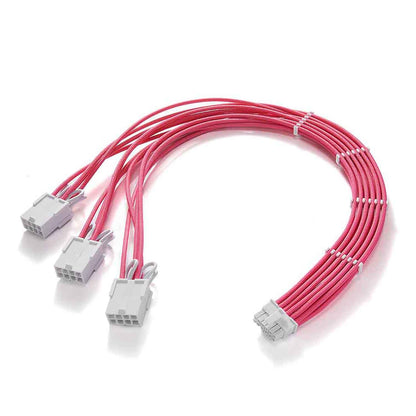 16AWG 12VHPWR,17.7inch PCI-e 5.0 16pin(12+4) Cable To 3X8-Pin Male To Female,12+4pin For RTX 3090Ti/4070Ti/4080/4090 With Combs，Single Cable