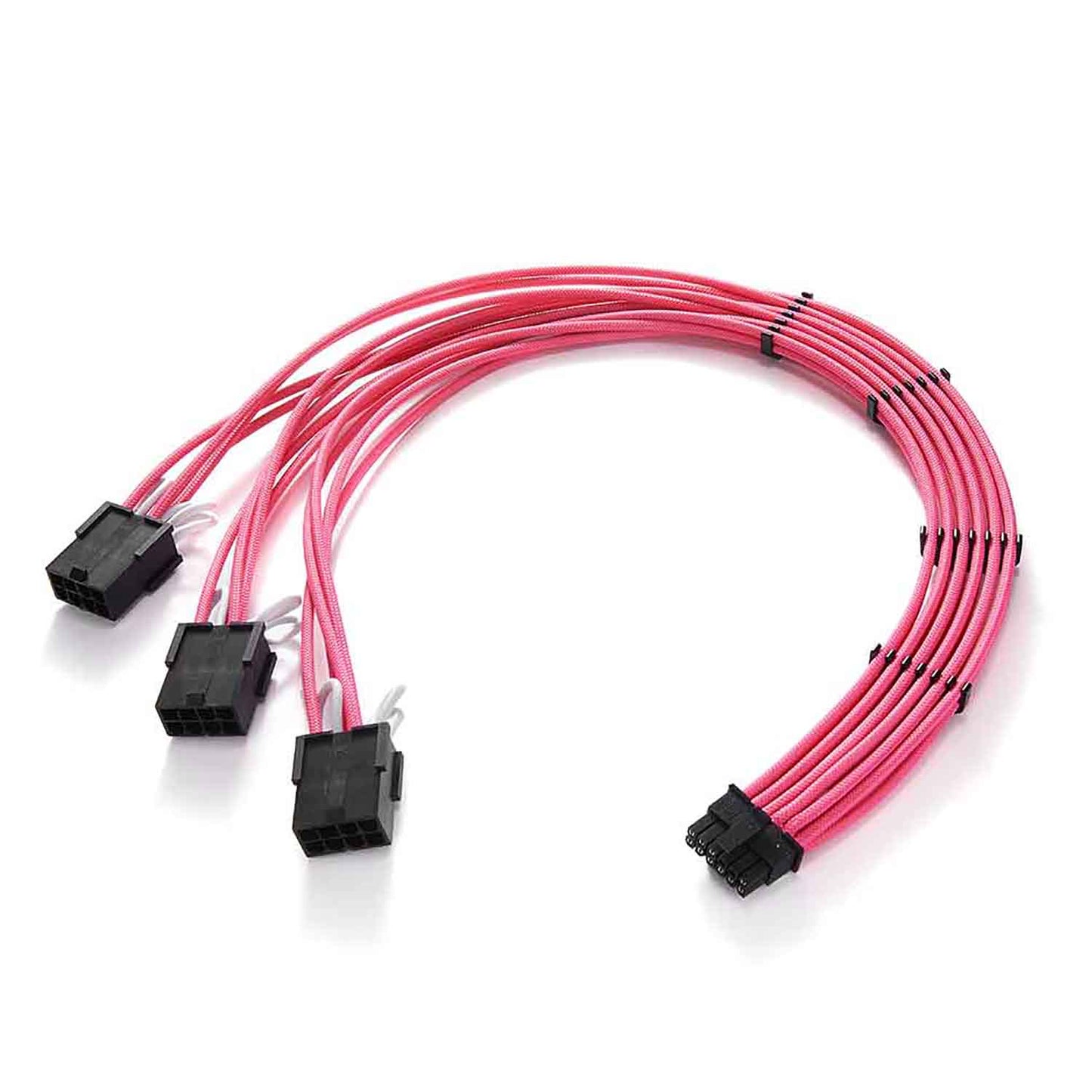 16AWG 12VHPWR,17.7inch PCI-e 5.0 16pin(12+4) Cable To 3X8-Pin Male To Female,12+4pin For RTX 3090Ti/4070Ti/4080/4090 With Combs，Single Cable