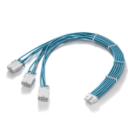 16AWG 12VHPWR,17.7inch PCI-e 5.0 16pin(12+4) Cable To 3X8-Pin Male To Female,12+4pin For RTX 3090Ti/4070Ti/4080/4090 With Combs，Single Cable