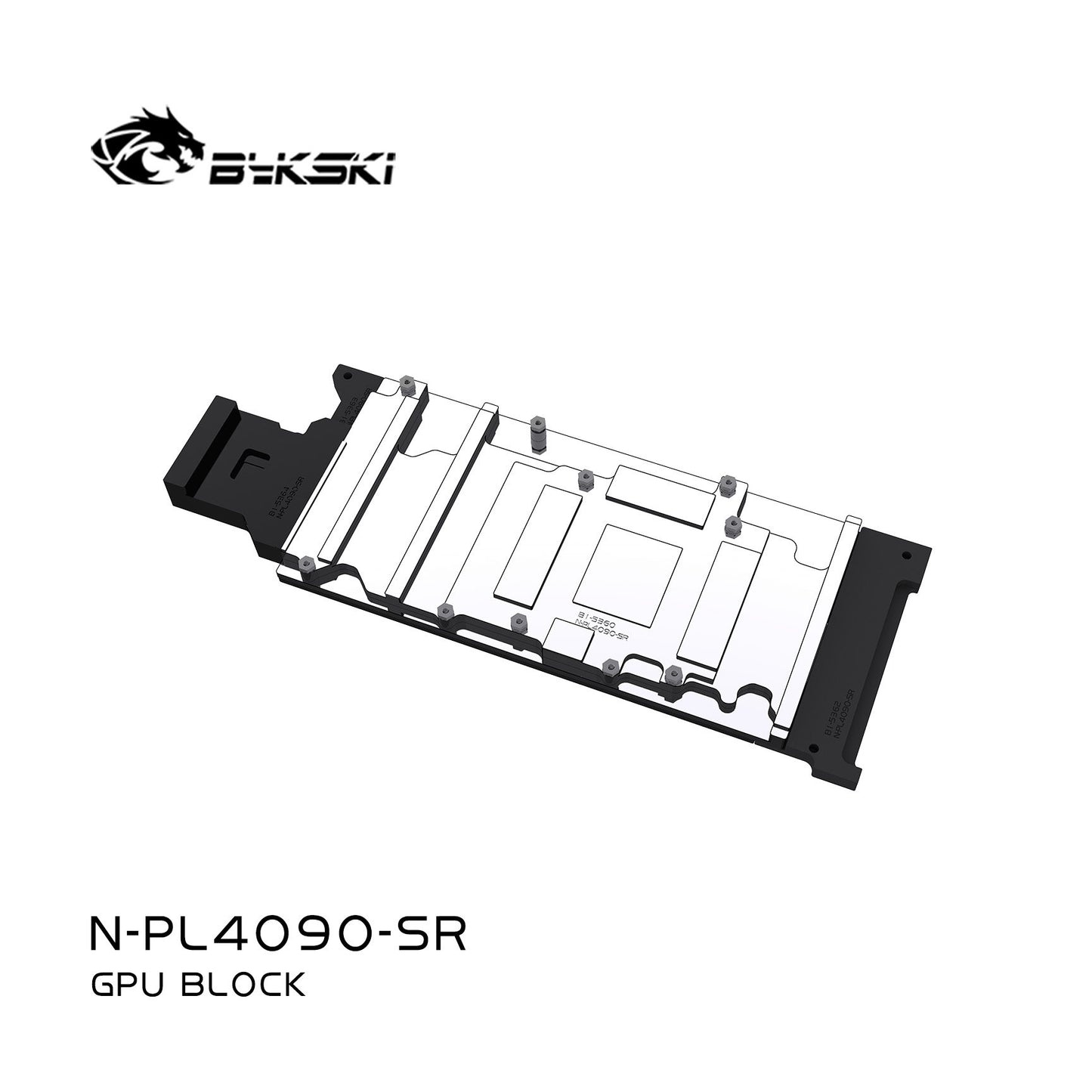 FormulaMod Bykski GPU Water Block ForN-PL4090-SR , Full Cover With Backplate PC Water Cooling Cooler, | Water Cooling Block