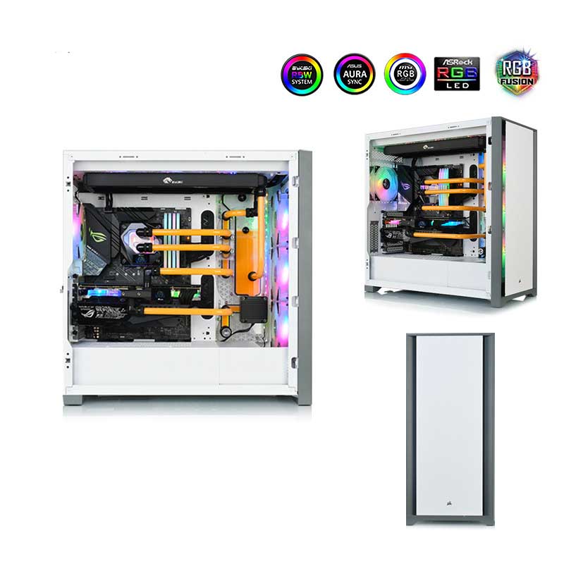 Bykski Distro Plate Kit For CORSAIR 5000D Case, 5V A-RGB Complete Loop For Single GPU PC Building, Water Cooling Waterway Board, RGV-COS-5000D-P