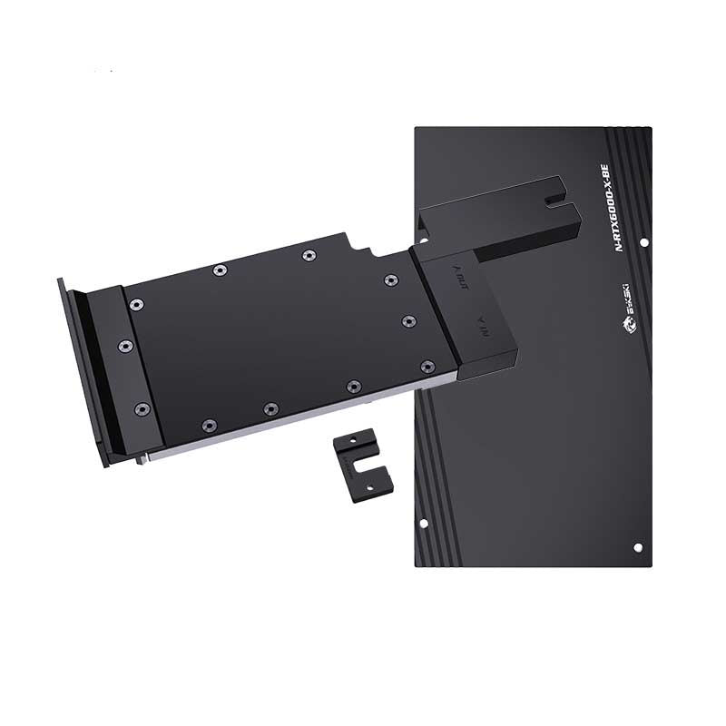 Bykski N-TESLA-L20-X Graphics Card Water Block, compatible with NVIDIA TESLA L20, all-metal construction, no LEDs, water block + backplate, TESLA L20.