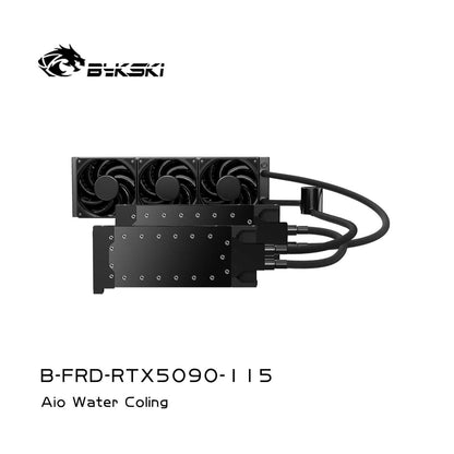 Bykski All-in-one GPU water cooling, For NVIDIA RTX5090 32G DDR7, 240 360 Radiator, B-FRD-RTX5090-115-360