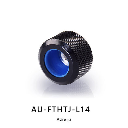 Azieru AU-FTHTJ-L14 AU Series Anti-Slip Compression Fitting – Premium Diamond-Knurled G1/4 Thread  Pipe outer diameter 14