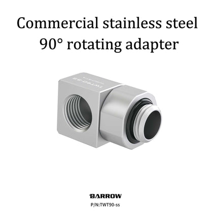 Barrow Commercial 304 Stainless Steel High Pressure Resistant 90° Rotary Elbow with Water-Cooled/Liquid-Cooled Fitting TWT90-ss