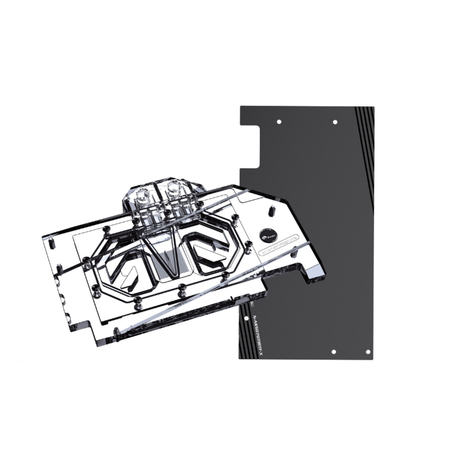 Bloque de agua Bykski para GPU ASUS TUF Gaming GeForce RTX™ 5070 Ti BTF White OC Edition, cubierta completa con placa posterior, refrigeración por agua para PC, N-AS5070TIBTF-X