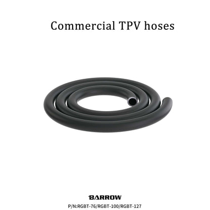 BarrowTPV water pipes are high-temperature resistant, corrosion-resistant, and anti-aging, making them ideal for server water cooling accessories. Quick-connect hoses are available in RGBT-76 style.