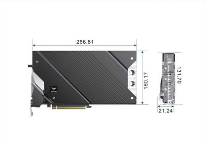 Granzon GBN-AS5090TUF Full Armor Water Block for ASUS RTX5090 D 32GB Graphics Card,Compatible with ASUS TUF Gaming GeForce RTX 5090 D/32GB GDDR7,GBN-AS5090TUF