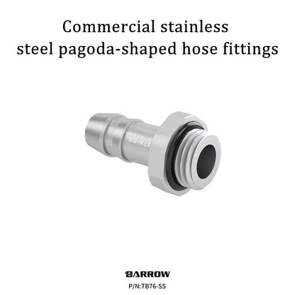 Barrow G1/4''Roscado 45 Grados Adaptador de Conexión Refrigeración por Agua, Adaptadores Conexión Refrigeración por Agua, TDWT45-B01