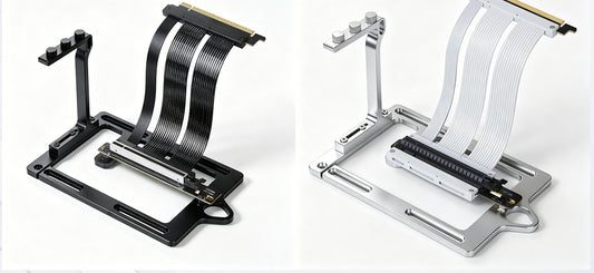 External GPU vertical mounting bracket, fully compatible with 5090 and 40 series graphics cards, PCIe 5.0 graphics card extension cable.